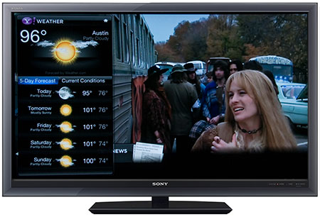 Weather Widget on the TV Screen